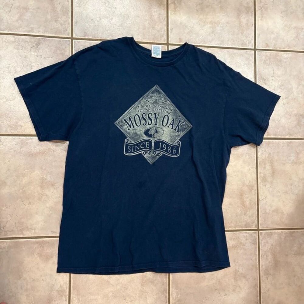 Mossy Oak Men's Blue T-Shirt It's Not A Passion Obsession Size XL